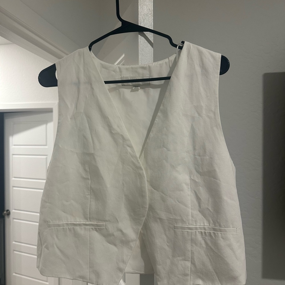 Zara White Women's Blouse